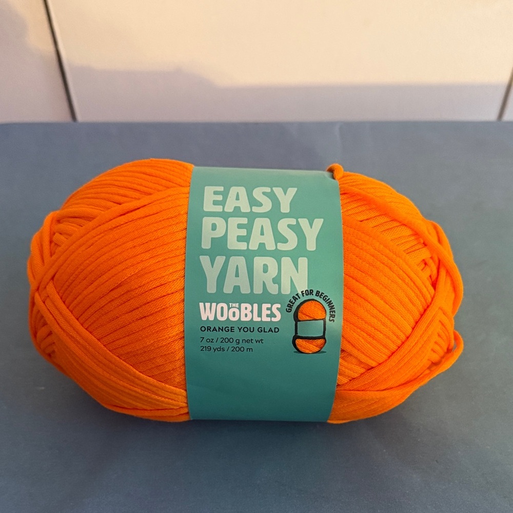 Easy Peasy Yarn in Bright Orange